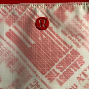 lululemon athletica Red and White Key & Card Holder